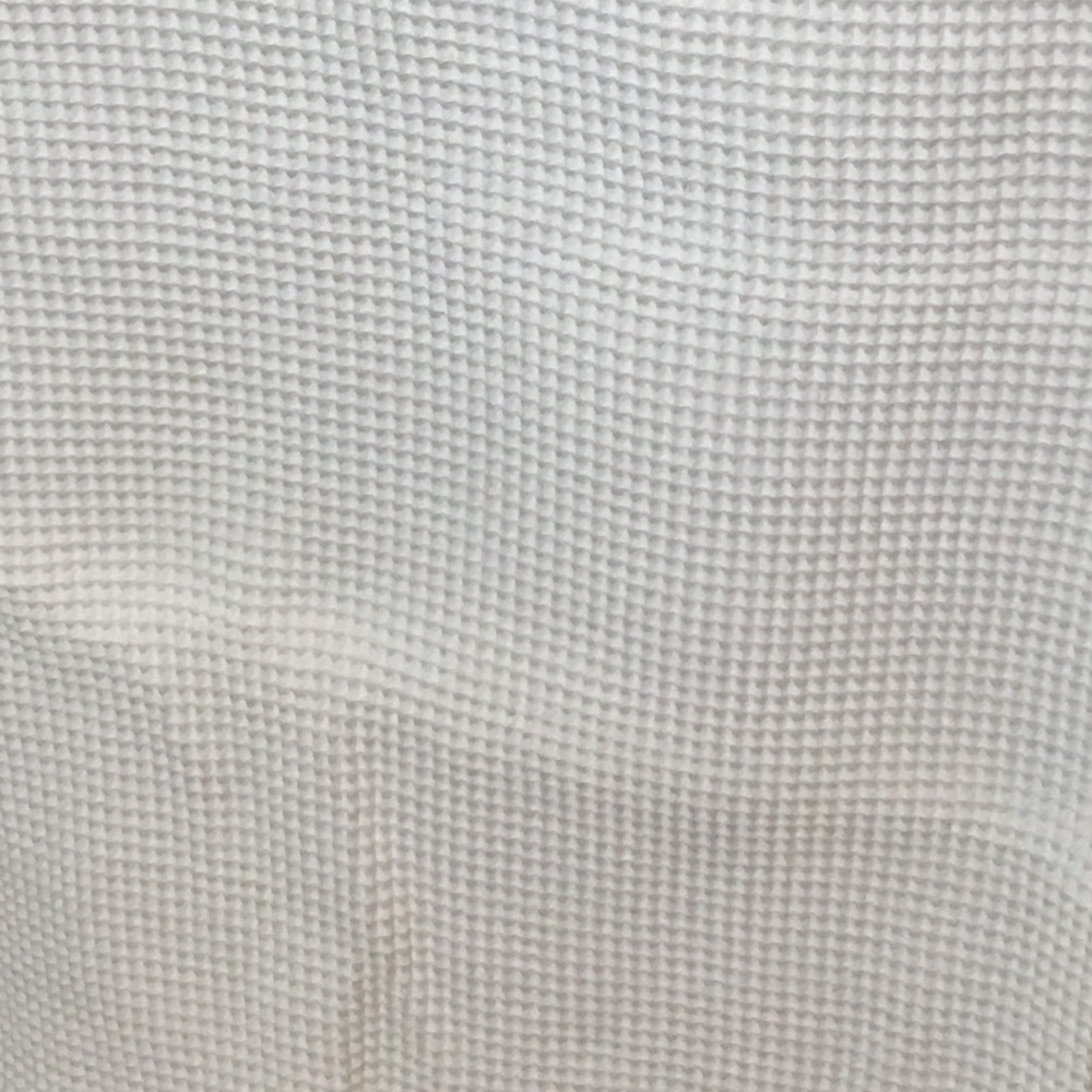 White Waffle print shower curtain - Picture 3 of 4